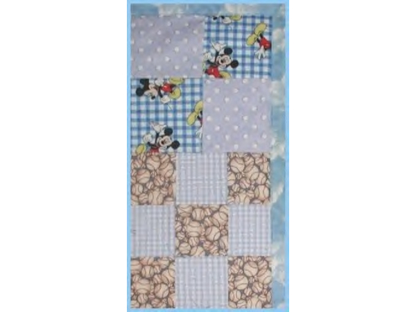 Baseballs Baby Quilt