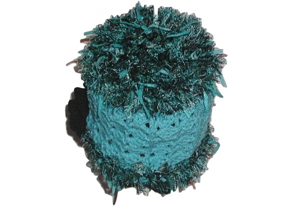 Turquoise And Black Ladies Hat