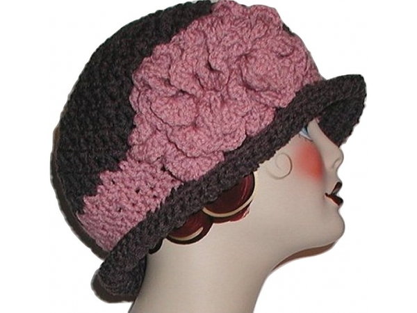 Dusty Pink And Gray Hat