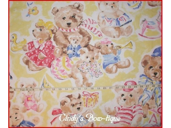 Big Teddy Bears Fabric