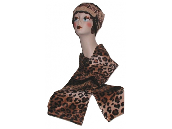 Long Leopard Faux Fur Scarf