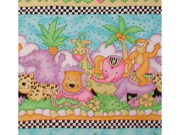 Nursery Fabric Jungle Print
