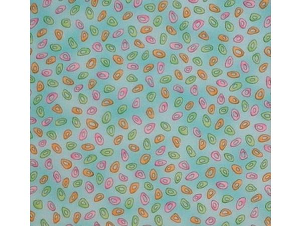 Aqua Cotton Children's Quilt Fabric
