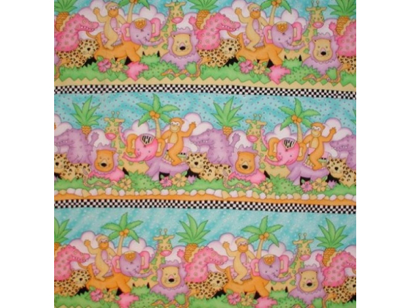 Bright Colors Animal Children's Print Cotton Quilting Fabric