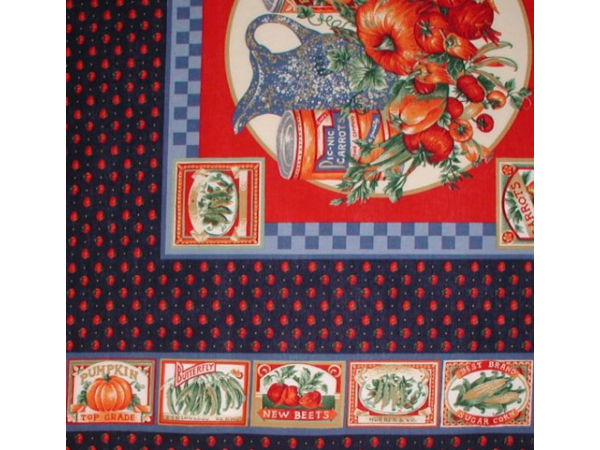 Fabric With Vegetables