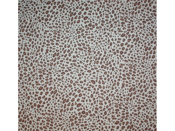 Brown And Aqua Blue Cotton Fabric