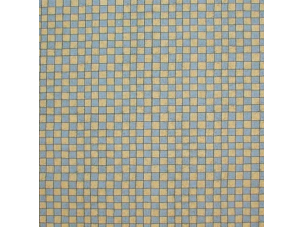 Blue And Yellow Checks Cotton Fabric