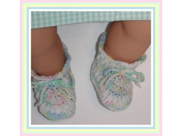 Old Fashioned Baby Booties In Pastel Colors