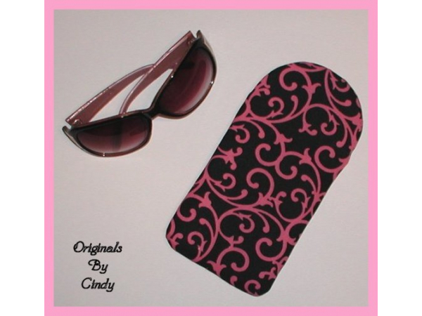 Pink And Black Sunglasses Case