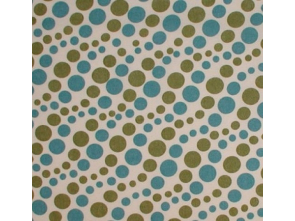 Turquoise Green Polka Dot Fabric