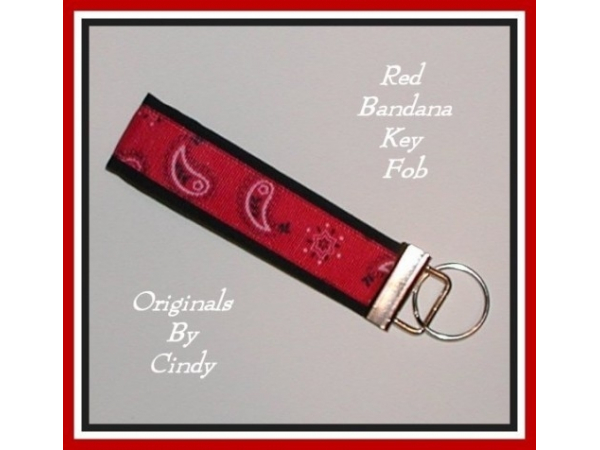 Red Bandana Western Cowgirls Key Fob