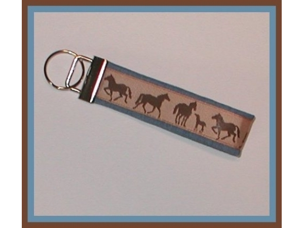 Western Horses Key Fob