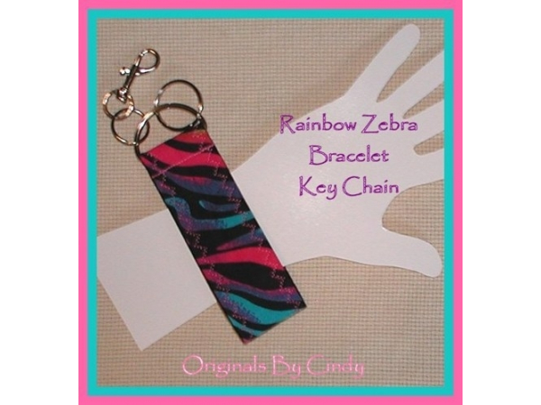 Zebra Key Ring