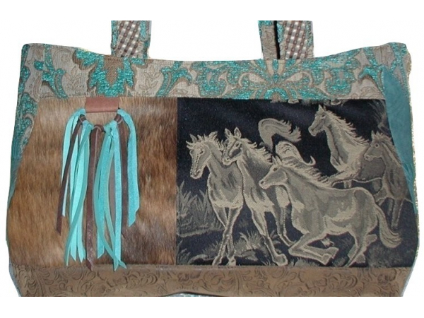 Horses Leather Bag