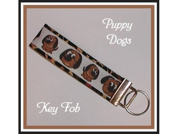 Key Fob With Puppy Dogs