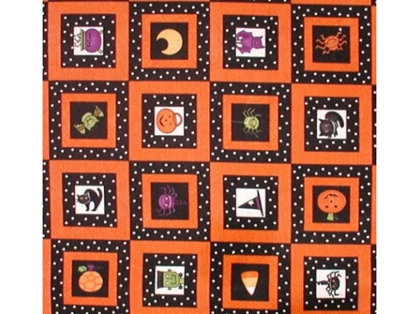 Frankenstein Halloween Fabric