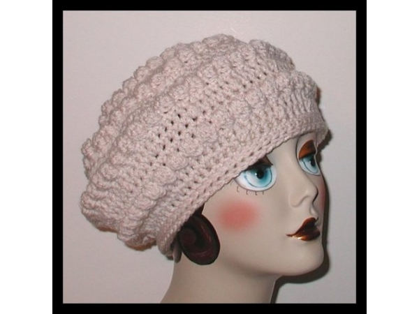 Cream Women's Hat Beret