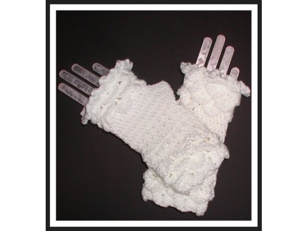 Solid White Women's Evening Gloves