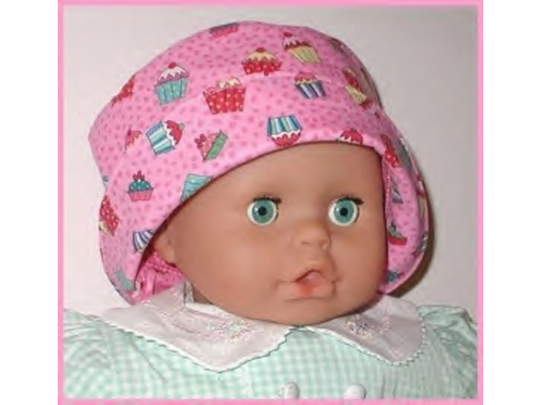 Baby Girls Hat With Cupcakes