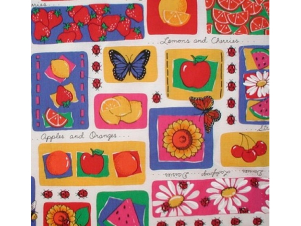 Cotton Quilt Fabric In A Summer Theme