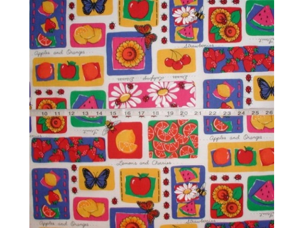 Strawberries Cotton Fabric