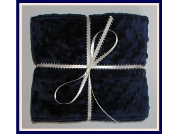 Navy Blue Minkee Scarf