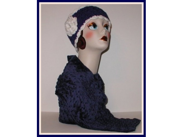 Navy Blue Winter Scarf