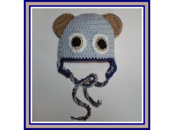 Teddy Bear Hat For Baby Boys Size Medium