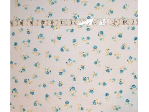 Blue Roses Fabric