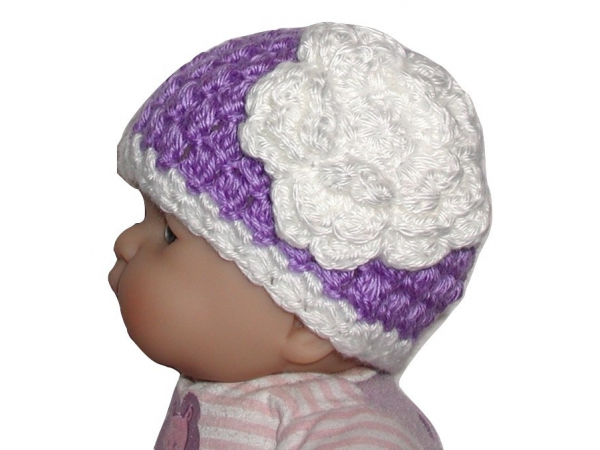 Lavender Baby Hat