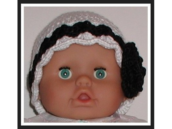 Black And White Hat For Baby Girls