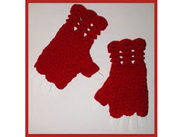 Solid Red Women's Gloves