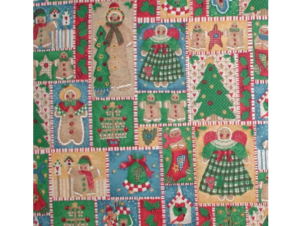 Gingerbread Cotton Christmas Fabric