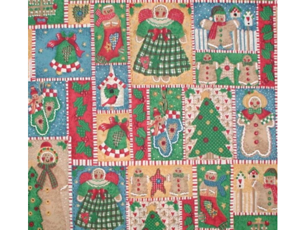 Primitive Christmas Fabric