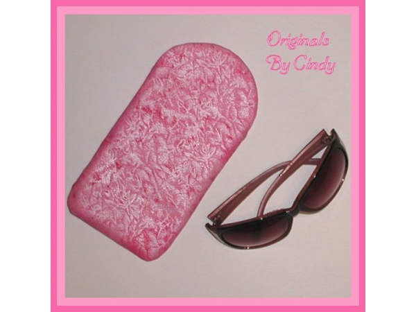 Frosted Pink Sunglasses Case