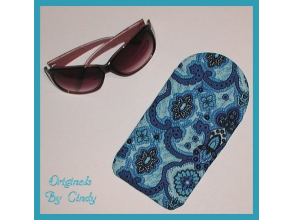 Blue Sunglasses Padded Case