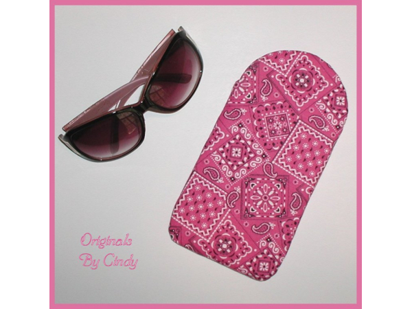 Pink Bandana Sunglasses Case