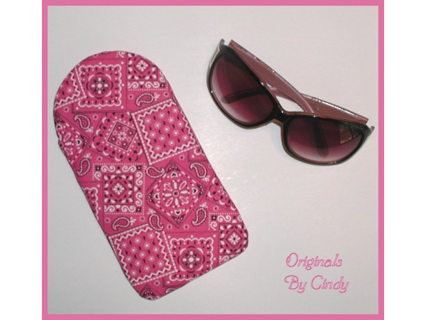 Pink Bandana Case For Eyeglasses