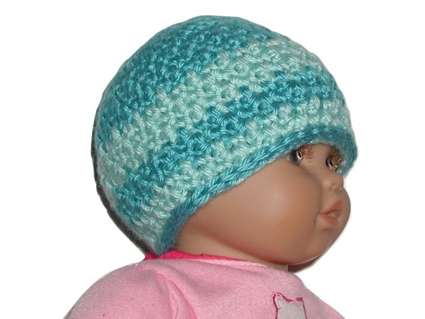 Extra Small Turquoise Baby Hat