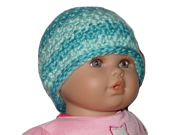 Preemie Size Turquoise Baby Boys Hat