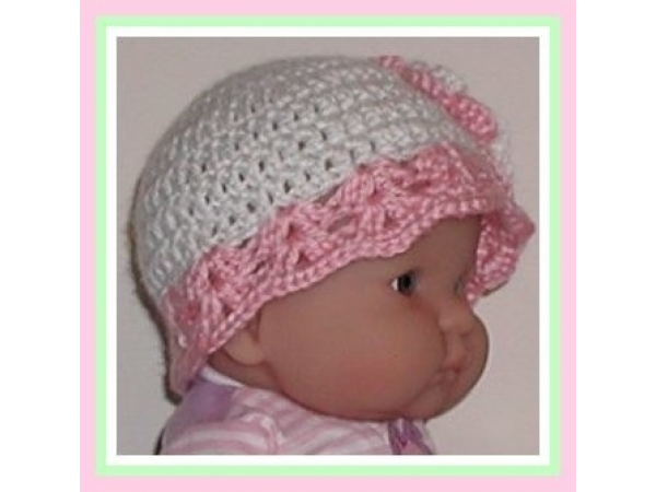 Pink baby hat