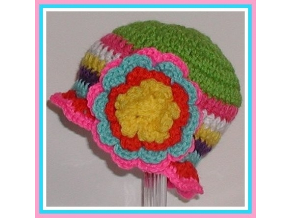 Boho toddler girl hat