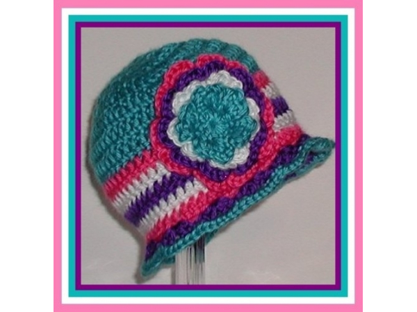 Turquoise toddler hat