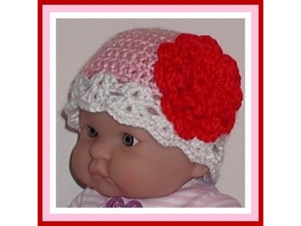 Valentine's day hat for baby girls