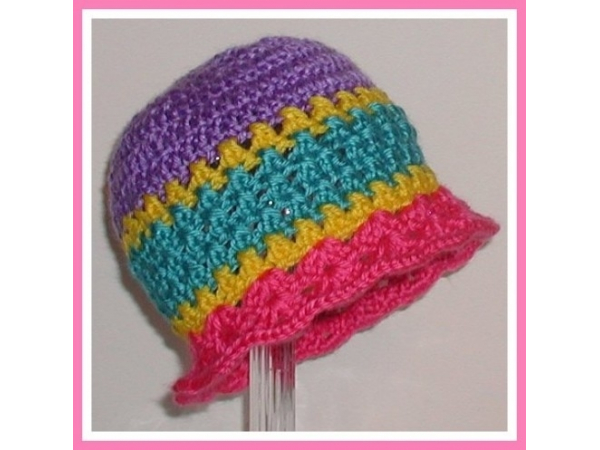 Toddler girls boho hat