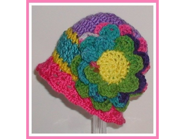 Colorful baby girls hat