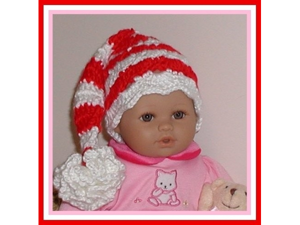 Preemie girl santa hat