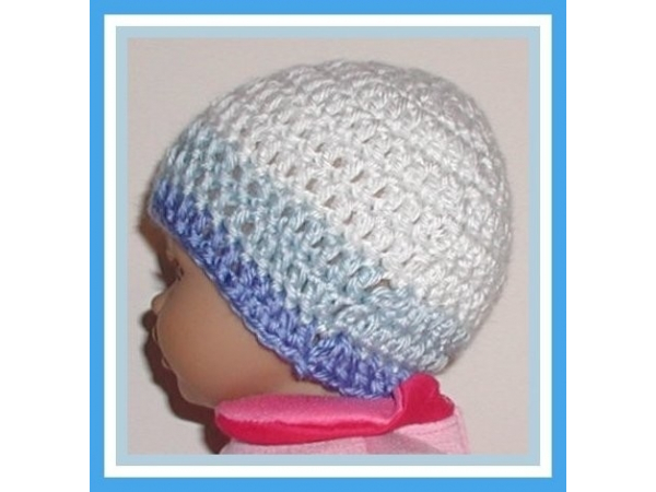 White preemie hat