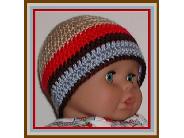 red and country blue boys beanie