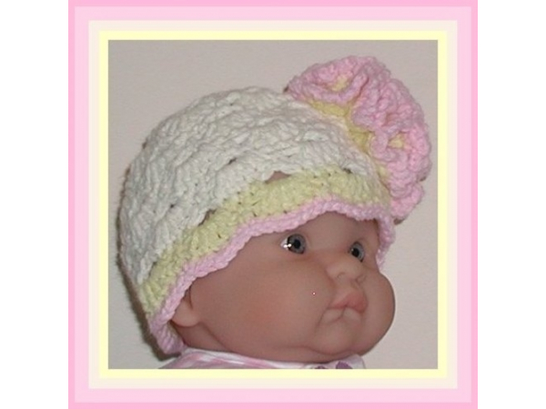 cream hat for baby girls